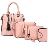 Bolso de Mujer 2025 Nuevo Estilo Empalmado Simple Juego de Cuatro Piezas Bolso Madre-Hija Gran Capacidad Bolso de Hombro Bolso Cruzado Fabricante Venta al por Mayor
