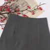 Falda Pantalón de Traje con Abertura para Mujer 2026 Nueva Versátil de Cintura Alta Adelgazante que se Ajusta a la Cadera Falda Línea A Negra Falda Corta