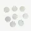 20mm Concha de Molusco de Agua Dulce Abanico de una Cara Tallado Vieira de un Agujero DIY Aretes Pasador Abanico Accesorios de Joyería