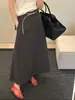 Saia Modeladora Mmc Dition para Mulheres Primavera e Verão 2026 Novo Estilo Saia Longa Elegante de Alta Qualidade Saia Evasê Saia Evasê
