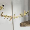 Chapéu de Aniversário com Banner de Folha Dourada Integrado para Decoração do Primeiro Aniversário do Bebê, Atacado Personalizado Modelo Novo