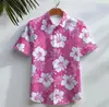 Ropa de Hombre Transfronteriza Amazon Nuevo Estilo de Verano Camisa Hawaiana para Hombre de Solapa Manga Corta Cardigan Casual con Estampado 3D