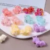 Cuentas Luminosas Color AB Estéreo Lindo Unicornio con Agujero Pasante DIY Cadena para Teléfono Móvil Llavero de Coche Cuerda para Cabeza Accesorios de Joyería