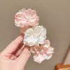 Corda de cabelo de flor de pérola delicada atmosfera feminina trança bolha anel de cabelo de fio de telefone artefato de trança de rabo de cavalo elástico doce