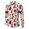 Camisa de manga larga para hombre con un diseño vintage de alta gama y estampado paisley, en un estilo 'old money', disponible en tallas grandes en Amazon en Europa y América