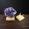 Suporte de Exibição de Cristal de Nogueira Ornamento Jade Autêntico de Alta Qualidade Mineral Jade Cultural Suporte de Exibição Prateleira de Pedra