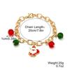 Explosiones Transfronterizas Europeo y Americano Amazon Joyería Navideña Pulsera Copo de Nieve Cristal Cuentas Pulsera Navideña para Mujer traje