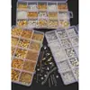 Argolas Abertas em Caixa Anel Único Base de Flor Fechos Lagosta Conjunto de Acessórios Colar Pulseira Conectando Pingentes Materiais DIY Feitos à Mão