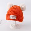 Dropshipping Chapéu de Bebê Outono e Inverno Masculino e Feminino Coreano Lã de Bebê Quente Proteção de Orelha Chapéu de Tricô Recém-nascido Criança Pequena