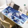 Alfombrilla de Mesa para E-Sports de Anime Grande de Gama Alta Dibujos Animados Estudiante Oficina Alfombrilla Gruesa para Ratón Antideslizante y Resistente a Manchas Alfombrilla para Teclado