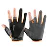 Guantes de Ciclismo para Hombres y Mujeres, Antideslizantes de Verano para Pesca, Delgados de Seda de Hielo sin Dedos para Conducir, Yoga, Protección Solar, Guantes de Medio Dedo para Fitness