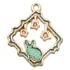 Accesorios para Joyería DIY, Colgantes Pequeños de Aleación Esmaltada, Colgantes de Anime Serie Alicia, Colgantes para Pulsera y Collar