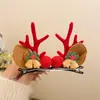 2026 Novo Festival de Natal Headwear Presilhas de Cabelo Fofo Traje de Rena Acessórios de Cabelo Presilhas de Cabelo de Pequeno Cervo para Crianças com Acessórios Faixa de Cabeça
