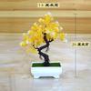 Adornos florales creativos para decoración del hogar, planta de simulación, hierba en maceta, bola de bonsái, árbol pequeño, mini bola de Sakura, bola de nieve