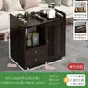 Mesa de té móvil, mesa de té pequeña, gabinete de té para el hogar con ruedas, carrito de té, mesa de té Kung Fu, tetera, juego de bandeja para juego de té integrado