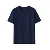 Camisetas Transfronterizas con Logo Impreso, Ropa de Trabajo de Manga Corta 100% Algodón para Hombres y Mujeres, Tallas Grandes Holgadas Cuello Redondo Camisas Publicitarias Culturales, Uniformes Escolares DIY