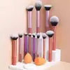 Set de 8 Pinceles de Maquillaje con Mango Degradado Personalizado Cerdas Suaves Pincel para Polvos Rubor Pincel para Sombras de Ojos Set Completo para Principiantes Maquillaje de Color Maquillaje de Belleza