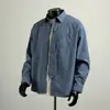 Camisa xadrez masculina de manga comprida da marca trendy estilo americano, design primavera/outono 2026 com gravata, jaqueta versátil de corte solto