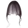 Flequillo Postizo Peluca Femenina Cabeza Delgado Pieza de Repuesto de Cabello Artificial Flequillo Falso Francés Aire Natural Blanqueamiento de Frente
