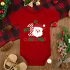 Feliz Navidad mono para bebé de ciervo rojo bolsa para dormir ropa para hacer pipí manga corta Navidad transfronterizo europeo y americano