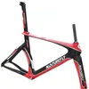 Cuadro de Bicicleta de Triatlón de Carbono Rojo Cuadro de Bicicleta TT Cuadro para Contrarreloj 700x23c