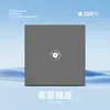 Asia Central Rusa Tipo 86 Interruptor Socket Estándar Europeo, Panel Gris Estilo Ruso, Control Único, Ignífugo, Enchufe Estilo Ruso