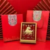 Figurita de cabra con patrón de logotipo corporativo personalizado, auspiciosa para el Año de la Oveja, regalo de empresa de alta gama