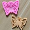 Molde de silicona para llavero de mariposa hueca, molde de epoxi para colgante de coche, molde de galleta de chocolate, disponible