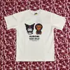 Camiseta de Manga Corta Holgada con Estampado de Letras Milo Estilo Nuevo Pe X Hellokitty25 para Hombre y Mujer 260g