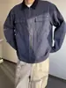Chaqueta de trabajo simple y versátil para hombres y mujeres, primavera y otoño, top casual de moda con cuello de solapa, abrigo casual de corte holgado para parejas