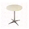 Mesa Cuadrada de Color Nogal para Uso Doméstico, Mesa de Comedor para Uso Comercial, Mesa de Comedor de Madera Maciza para Restaurantes, Mesa de Comedor de Pizarra para Restaurantes de Comida Rápida