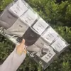 26 Pares de Meias Esportivas de Algodão Kaison Outono/Inverno Masculinas e Femininas de Cano Médio em Cores Frescas de Aveia, Simples e Versáteis