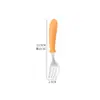 Cuchara de Acero Inoxidable 304, Vajilla Infantil Estilo Escandinavo, Cuchara y Tenedor de Aprendizaje para Bebé, Cuchara para Suplemento Alimenticio de Bebé, Vajilla Portátil