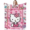 Manta de Aire Acondicionado Manta Transfronteriza Hello Kitty Amazon Manta de Franela Funda de Manta Manta de Franela Siesta Hello Kitty