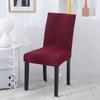 Funda de Silla a Cuadros de Felpa Engrosada de Una Pieza Elástica para Silla de Comedor de Hotel Restaurante Funda de Taburete Resistente a Manchas