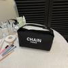 Bolsa Cosmética Lona Bolsa Almohada Bolso de Mano 2024 Nuevo Bolso de Hombro Moda Coreana Bolsa Pequeña Simple Transfronterizo