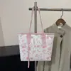 Bolsa Feminina, Bolsa Tote de Luxo Leve de Alta Qualidade, Grande Capacidade, Bolsa de Ombro Feminina Pequena Estampada Fresca, Bolsa de Mão Versátil, Bolsa Tote Pequena