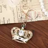 Pingente Chaveiro de Carro Coroa Criativa com Strass Estilo Coreano, Acessório de Chaveiro Fashion para Bolsa Feminina, Enfeite para Pendurar no Carro