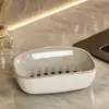 Jabonera de doble capa con drenaje para el hogar, baño, tamaño grande, soporte para jabón, hueco creativo, caja de almacenamiento para jabón de lavandería, venta al por mayor