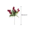 Fabricante de Ramas de Bayas Navideñas Recomienda Flores Artificiales Estilo Ins para Decoración del Hogar, Flores Artificiales para Bodas Transfronterizas al por Mayor