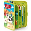 Libros de Tela 3D de Animales Marinos Resistentes a Roturas para Bebés y Niños, Libros Resistentes a Roturas, Libros de Actividades para Bebés