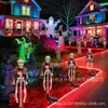 Iluminação de festa para decoração de Halloween atacado luzes solares para pátio externo gramado luzes de jardim para solo