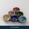 Conjunto de 6 xícaras de chá de cerâmica kung fu para uso doméstico, incluindo tigelas de chá, xícaras de degustação, conjuntos de chá e xícaras pequenas para o anfitrião apreciar o chá