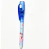 Pluma fluorescente, pluma invisible, pluma secreta mágica, pluma de escritura multifuncional para estudiantes, divertida pluma con luz LED UV al por mayor