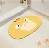 Alfombrilla de Tierra de Diatomeas con Forma de Pokémon de Dibujos Animados para Baño, Entrada del Hogar, Alfombrilla Antideslizante Absorbente de Agua al por Mayor
