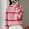 Suéter Grueso de Lana Pura para Mujer con Cuello Alto, Diseño Interior Suave y Ceroso de Color, Suéter de Punto de Manga Larga, Nuevo Suéter de Otoño e Invierno