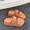 Zapatos Birkenstock Plataforma Transfronteriza Suela 2025 Verano Ropa de Exterior Suela Suave Sandalias Birkenstock Pantuflas Antideslizantes Pantuflas de Suela Gruesa para Mujer