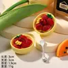 Postre de alta gama juego de comida adornos para pastel calcomanía de refrigerador DIY accesorios para casa de muñecas accesorios para tienda de postres