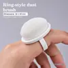 Cepillo para polvo de cutícula pre-tratamiento de arte de uñas estilo anillo tipo hebilla de dedo cepillo de cerdas finas suaves cepillo limpiador de polvo de uñas