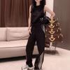 25535 Big Aimei Yiyuan 2025 Verano Nuevo Simple Casual Moda Top sin Mangas Traje de Pantalón Recto